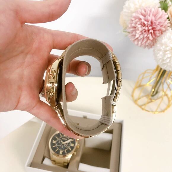 Fossil BQ2400Set His and Her Chronograph Gold-Tone Stainless Steel Watch - Picture 5 of 9